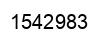 Number 1542983 black image