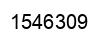Number 1546309 black image