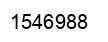 Number 1546988 black image