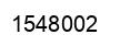 Number 1548002 black image