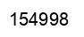 Number 154998 black image