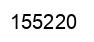 Number 155220 black image