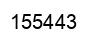 Number 155443 black image