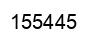 Number 155445 black image