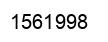 Number 1561998 black image