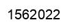 Number 1562022 black image