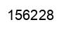 Number 156228 black image