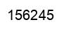 Number 156245 black image