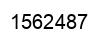 Number 1562487 black image