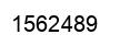 Number 1562489 black image