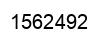 Number 1562492 black image