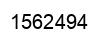 Number 1562494 black image