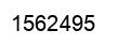 Number 1562495 black image
