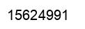 Number 15624991 black image