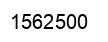 Number 1562500 black image
