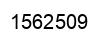 Number 1562509 black image