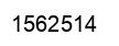 Number 1562514 black image