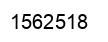 Number 1562518 black image