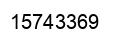 Número 15743369 imagen negro