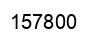 Number 157800 black image