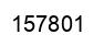 Number 157801 black image