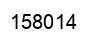Number 158014 black image
