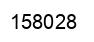 Number 158028 black image