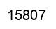 Número 15807 imagen negro