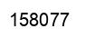 Number 158077 black image