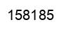 Number 158185 black image