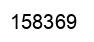 Number 158369 black image