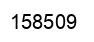 Number 158509 black image