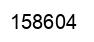 Number 158604 black image