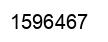 Number 1596467 black image