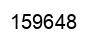 Number 159648 black image