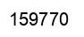 Number 159770 black image