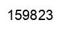 Number 159823 black image