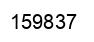 Number 159837 black image