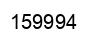 Number 159994 black image