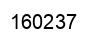 Number 160237 black image