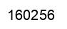 Number 160256 black image