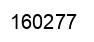 Number 160277 black image