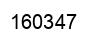 Number 160347 black image