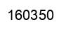 Number 160350 black image