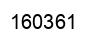 Number 160361 black image