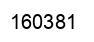 Number 160381 black image