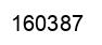 Number 160387 black image