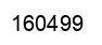 Number 160499 black image