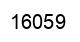 Number 16059 black image