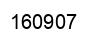 Number 160907 black image